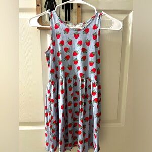 Cotton strawberry dress